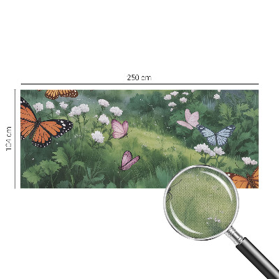 Baby room wall mural Butterflies in the meadow