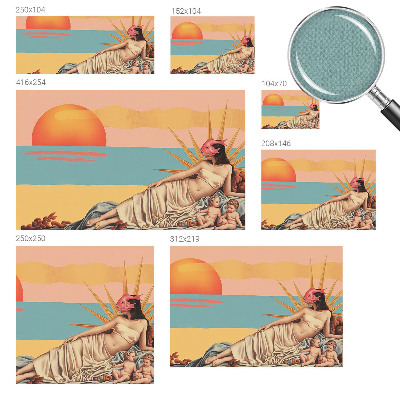 Peel and stick wall mural with 