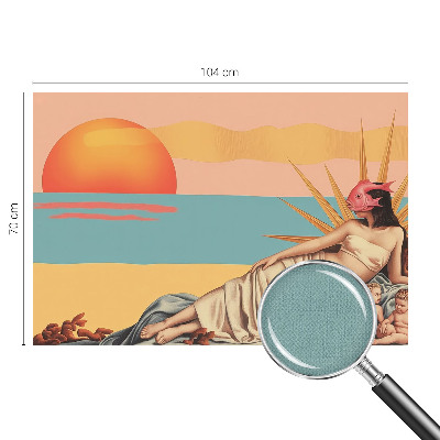 Peel and stick wall mural with 