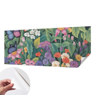 Peel and stick wall mural for bedroom Flower explosion