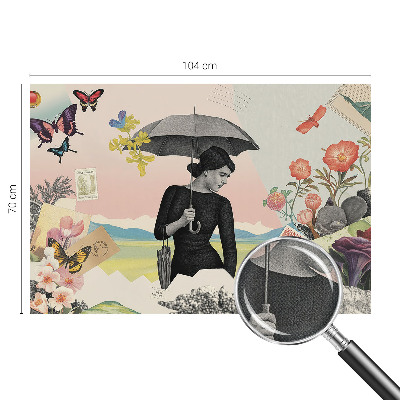 3D wall mural Romantic collage