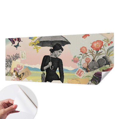 3D wall mural Romantic collage