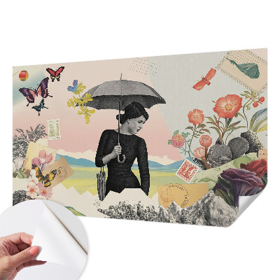 3D wall mural Romantic collage