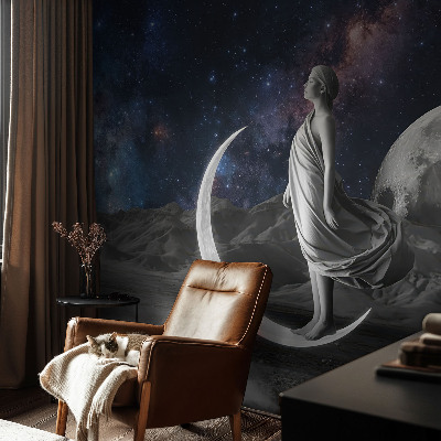 Children's wall mural with a Night Dreams design