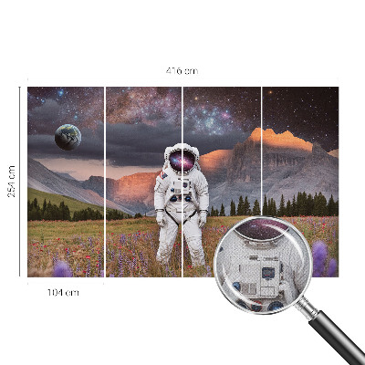 Peel and stick wallpaper mural Cosmic landscape