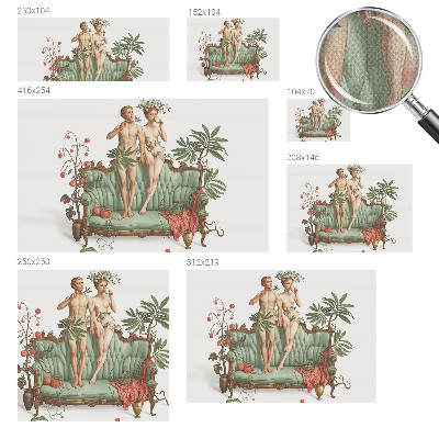 Baby room wall mural Mysterious elegance