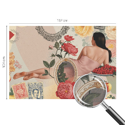 Self-adhesive wall mural Floral elegance