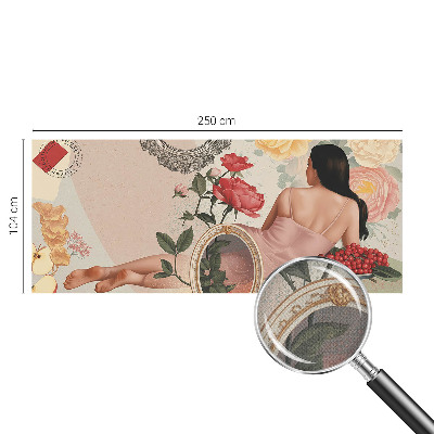 Self-adhesive wall mural Floral elegance