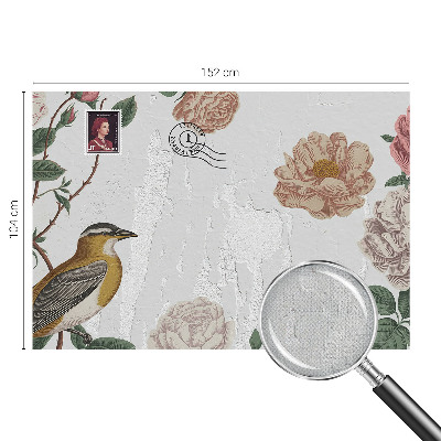 Stick-on wall mural Vintage flowers