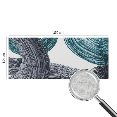 3D photo wallpaper mural with fluid lines design