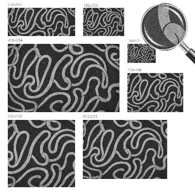 Peel and stick wall mural for living room with a twisted shapes design