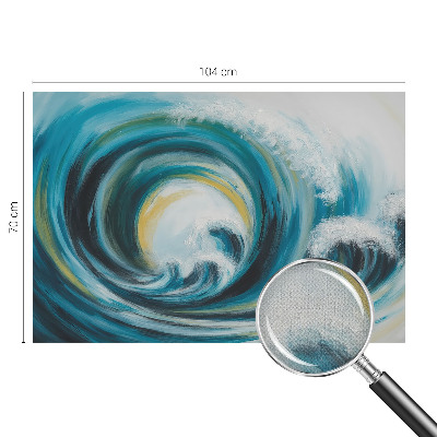 Peel and stick wall mural for bedroom Sea wave