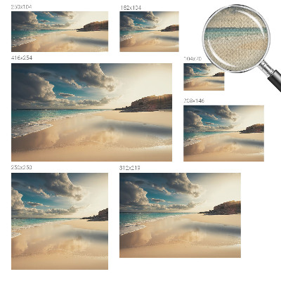 3D wall mural Sunny coast