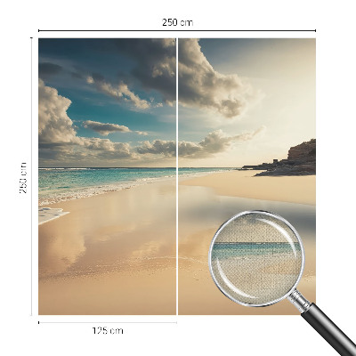 3D wall mural with a sunny coast design