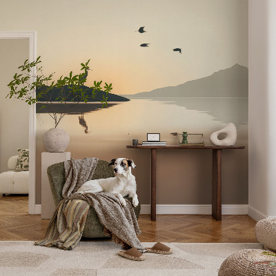 Peel and stick wall mural for kids' room Morning silence
