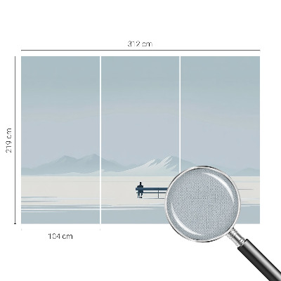 Nursery wall mural Minimalist landscape