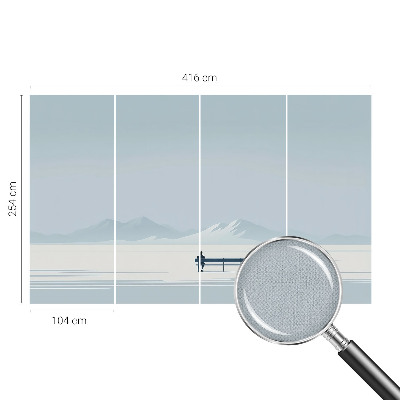 Nursery wall mural Minimalist landscape