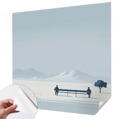 Nursery wall mural Minimalist landscape