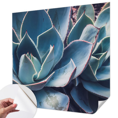 Children's wall mural Green aloe
