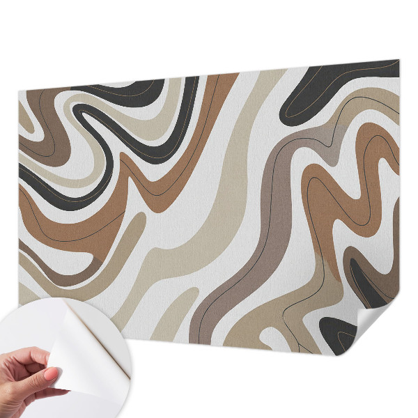 Peel and stick wallpaper mural Harmonious waves