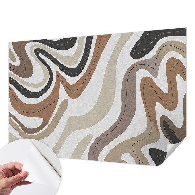 Peel and stick wallpaper mural Harmonious waves