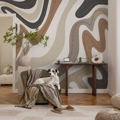 Peel and stick wallpaper mural Harmonious waves