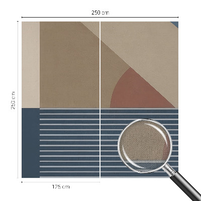 Self-adhesive wall mural Harmonious geometry