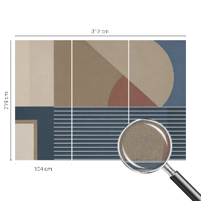 Self-adhesive wall mural Harmonious geometry