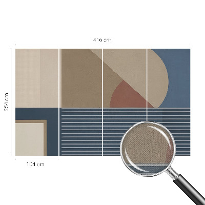 Self-adhesive wall mural Harmonious geometry