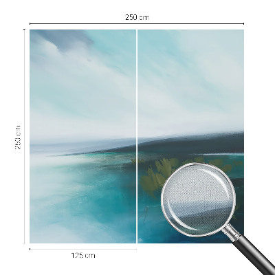 Removable wall mural with the Water Harmony design