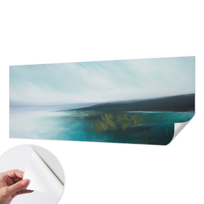 Removable wall mural with the Water Harmony design