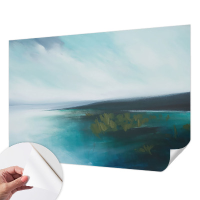 Removable wall mural with the Water Harmony design