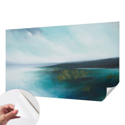 Removable wall mural with the Water Harmony design