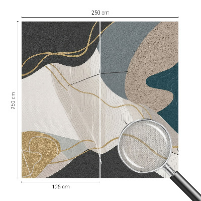 Nursery wall mural Abstract forms