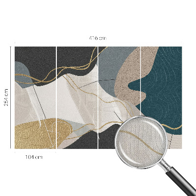 Nursery wall mural Abstract forms