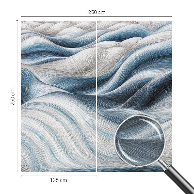 Removable wall mural wallpaper Soft waves