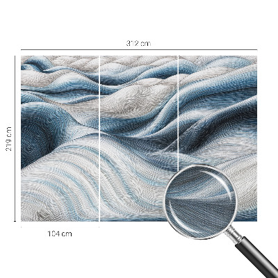 Removable wall mural wallpaper Soft waves