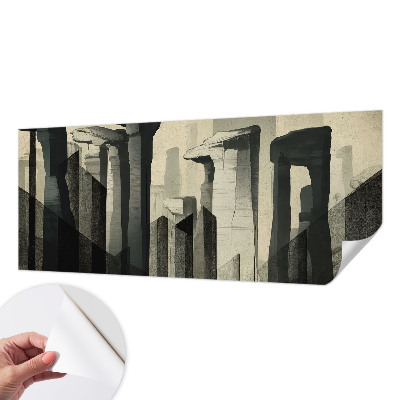 Peel and stick wall mural for kids' room Raw architecture