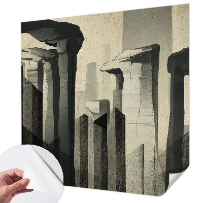 Peel and stick wall mural for kids' room Raw architecture