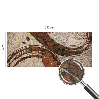 3D wall mural Artistic map