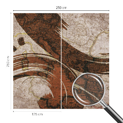3D wall mural Artistic map