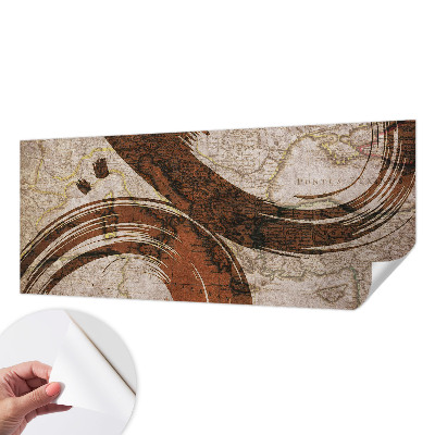 3D wall mural Artistic map