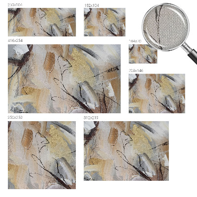 Self-adhesive wall mural Abstract composition