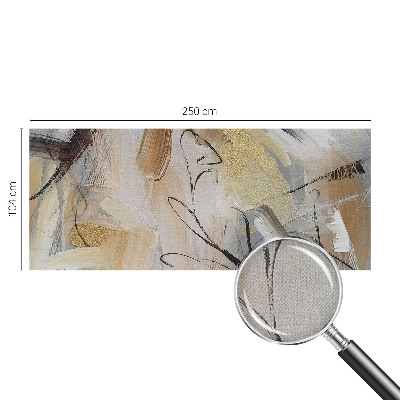 Self-adhesive wall mural with an abstract composition