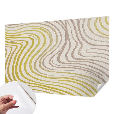 Peel and stick wall mural for living room with a liquid elegance design