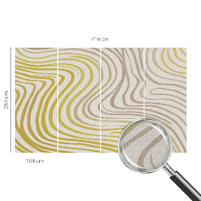 Peel and stick wall mural for living room with a liquid elegance design