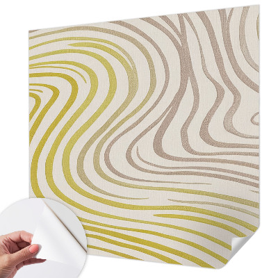 Peel and stick wall mural for living room with a liquid elegance design