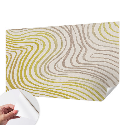 Peel and stick wall mural for living room with a liquid elegance design