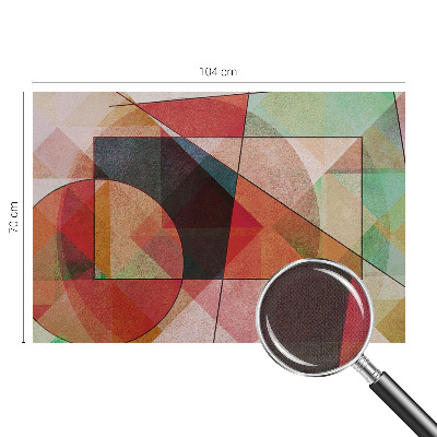 3D photo wallpaper mural with a geometric abstraction design