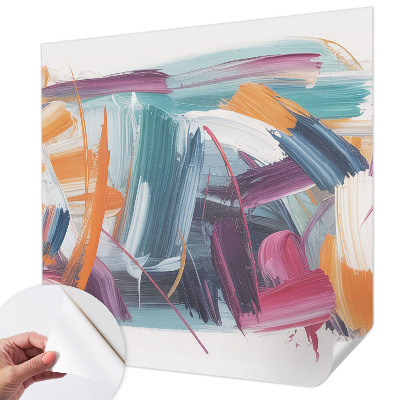 Stick-on wall mural Energetic strokes